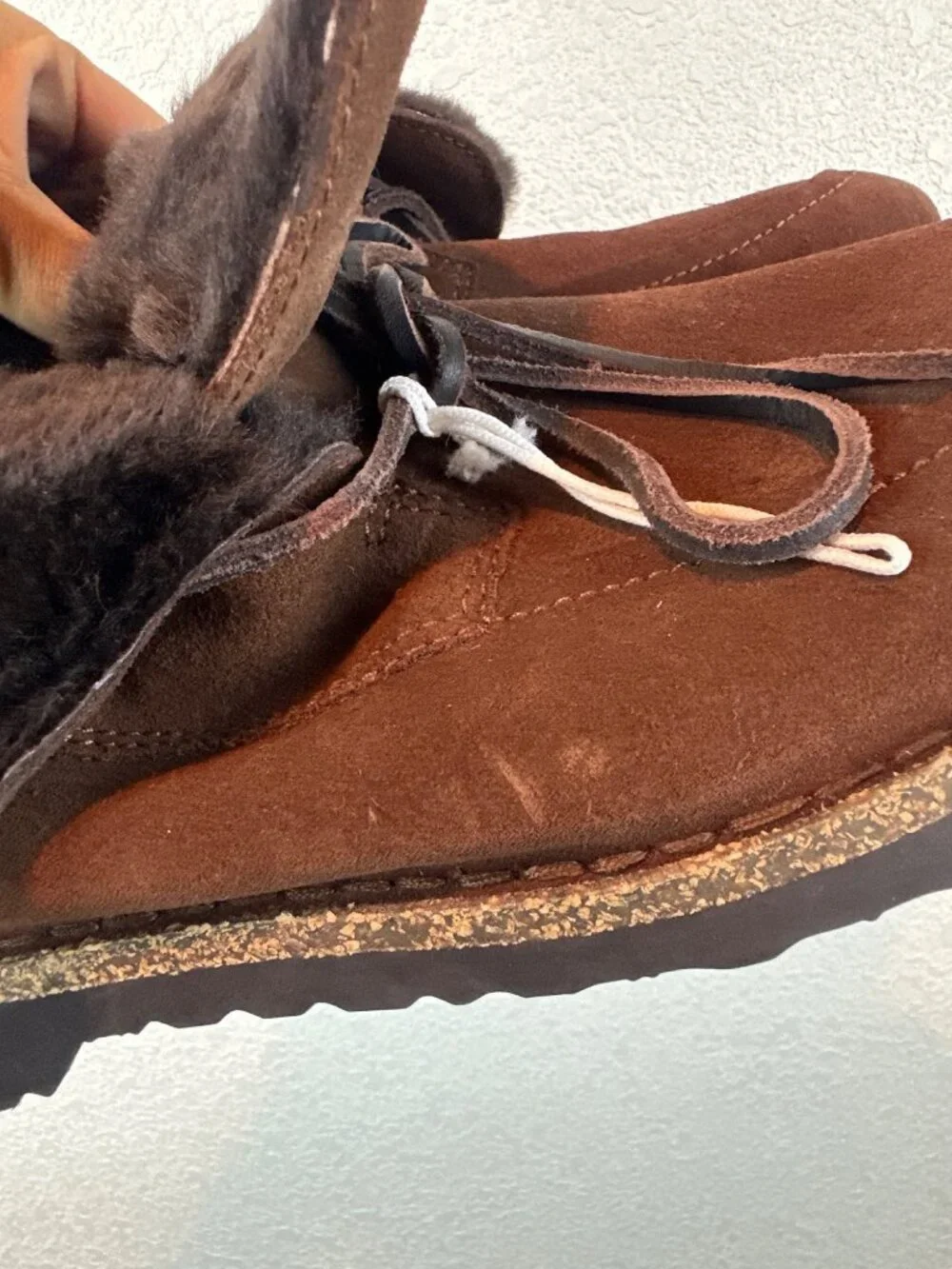 Birkenstock Buckley Shearling Clogs Bakki Brown Suede Womens EU 41 US 10 Lined